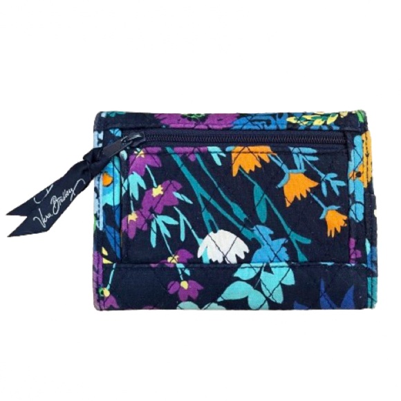 Vera Bradley Euro Trifold Wallet in Midnight Blue - Picture 2 of 12